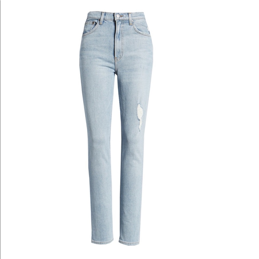 Reformation Hepburn high & skinny jeans